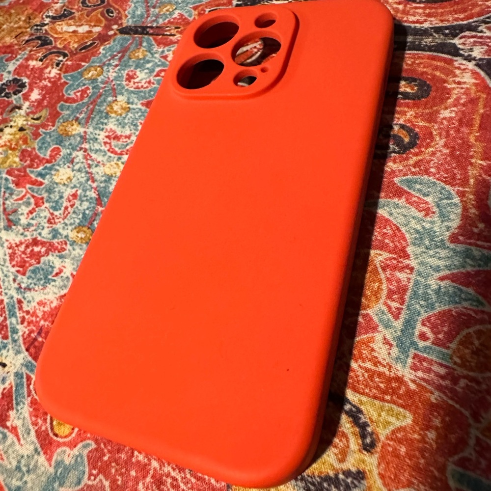 Orange Silicone Phone Case